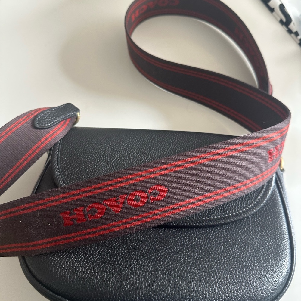 Coach Black Crossbody Bag with Gold Hardware